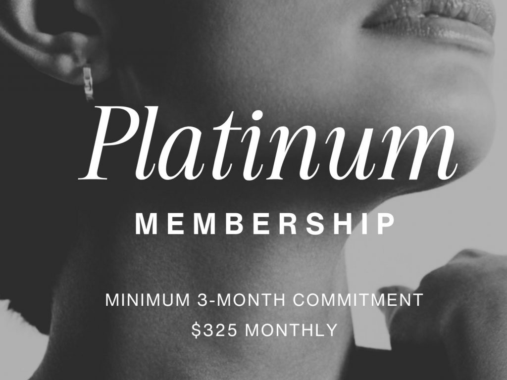 Platinum membership offer, starts at $325 monthly.