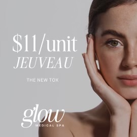 Jeuveau promotion at Glow Medical Spa for $11/unit