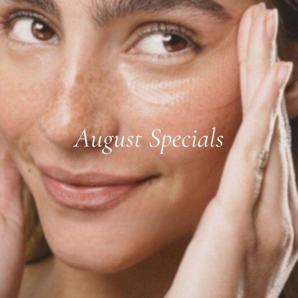 Woman skincare promotion, August specials